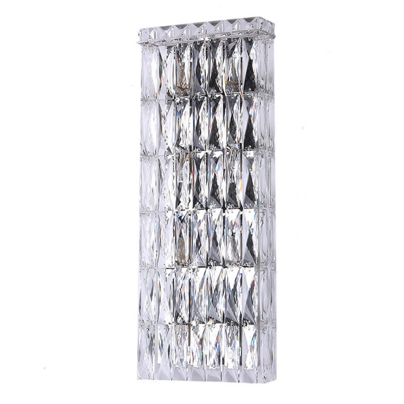 Бра Crystal Regena Chrome Wall Lamp 8 Хром Прозрачный (Transparent) в Екатеринбурге | Loft Concept 