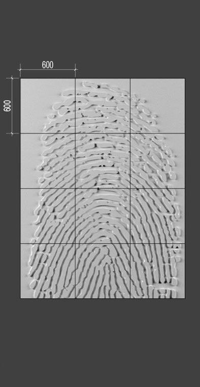 Барельеф FINGERPRINT в Екатеринбурге