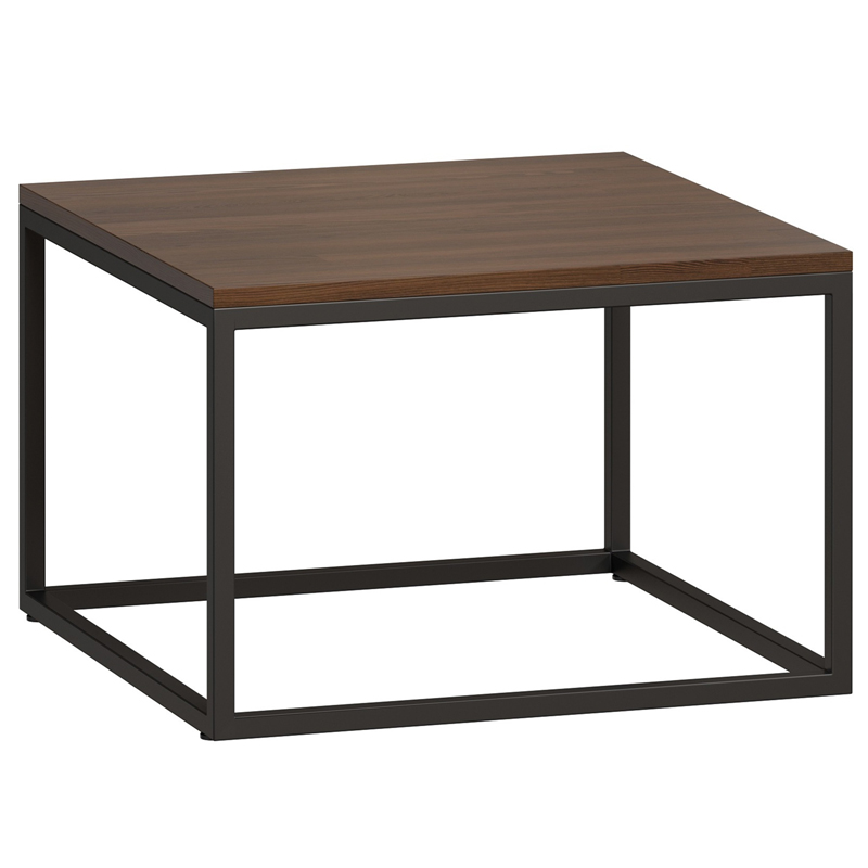 Кофейный стол Industrial Oak Philomel Coffee Table square Коричневый Черный в Екатеринбурге | Loft Concept 