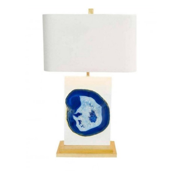 Настольная лампа Bel Air Table Lamp in Blue Agate Белый Настольная лампа Bel Air Table Lamp in Blue Agate Белый в Екатеринбурге | Loft Concept