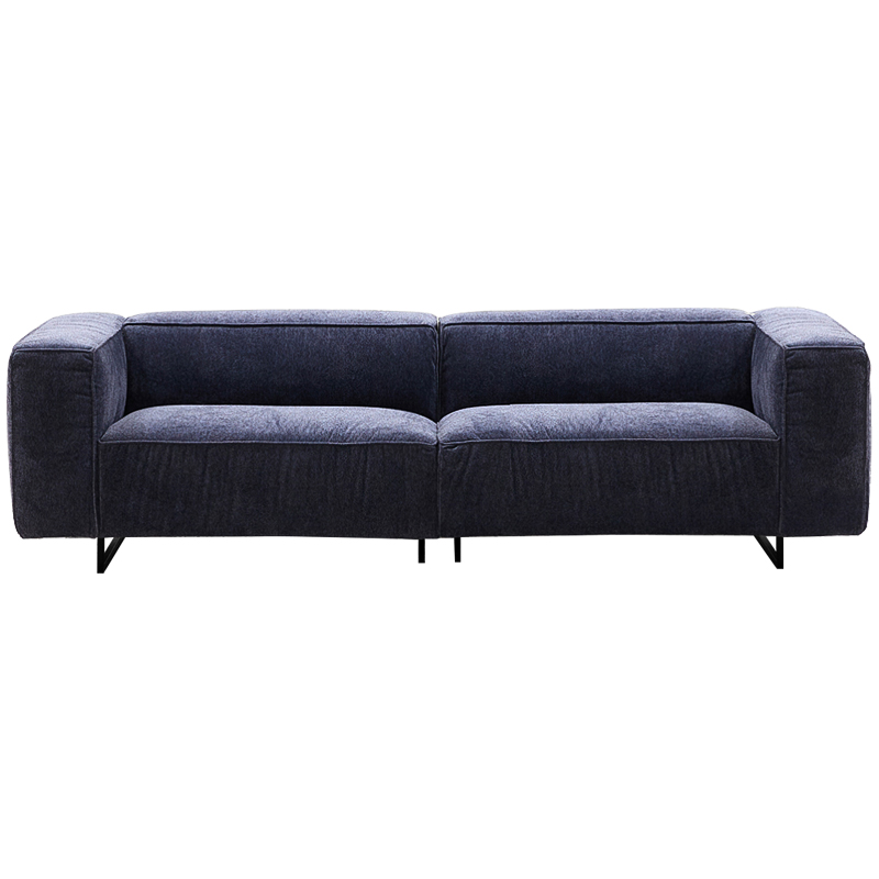 Диван Bastien Soft Dark Blue Sofa Темно-синий Черный в Екатеринбурге | Loft Concept 