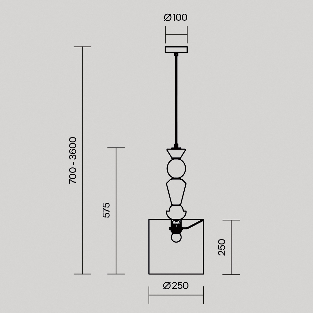 Подвесной светильник Comforty Е27*1 в Екатеринбурге