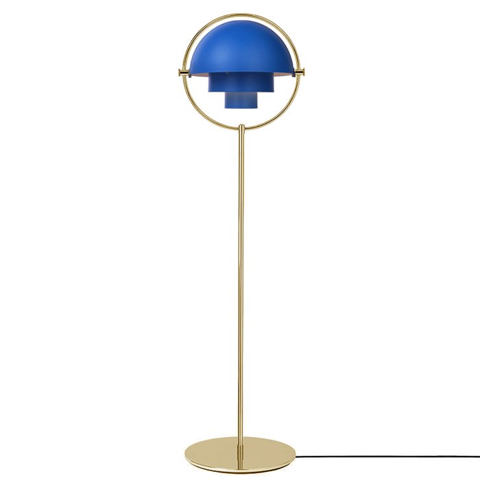 Торшер Louis Weisdorff Multi-lite floor lamp blue Золотой Синий в Екатеринбурге | Loft Concept 