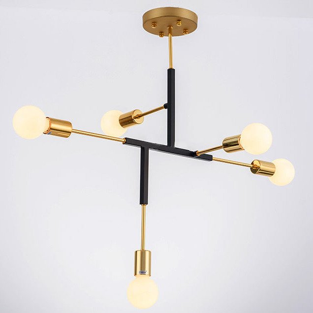 Светильник CLIFF SUSPENSION LAMP black Золотой Черный в Екатеринбурге | Loft Concept 