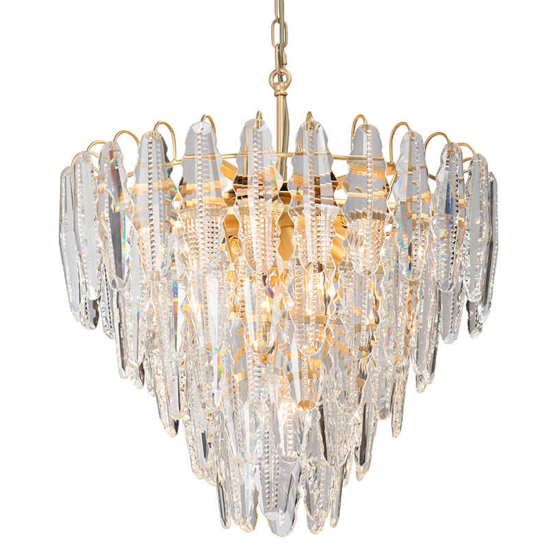 Люстра Maogan Textured Chandelier Золотой Прозрачный (Transparent) в Екатеринбурге | Loft Concept 