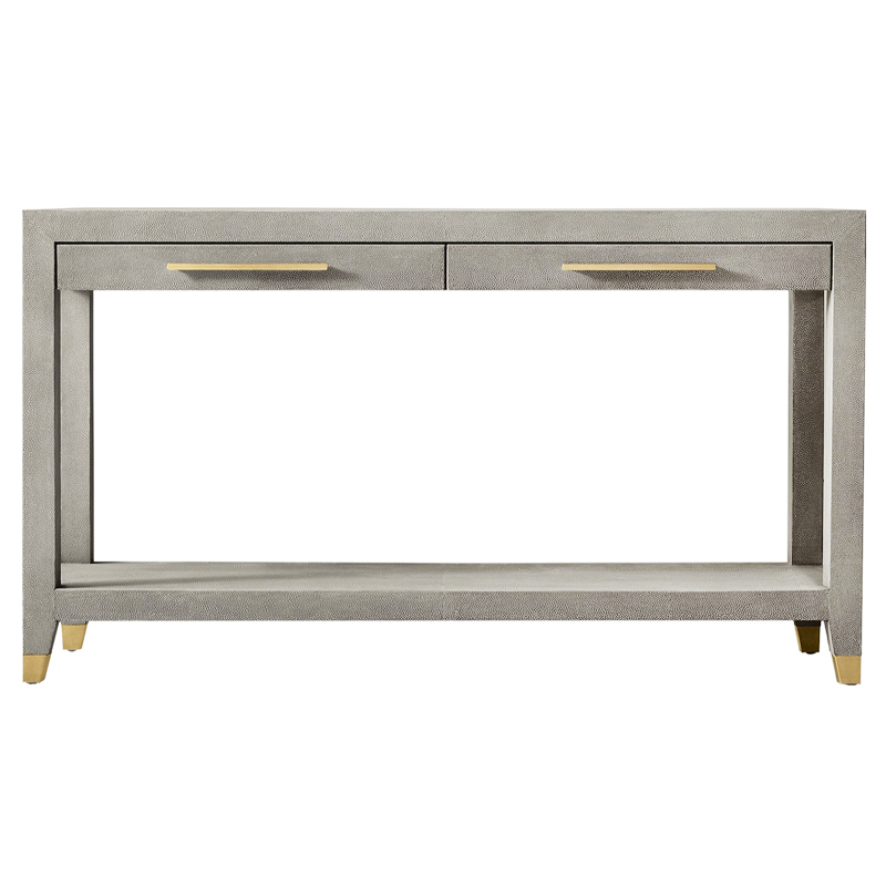 Charles Stingray Texture Console Grey Консоль скат Золотой Серый в Екатеринбурге | Loft Concept 