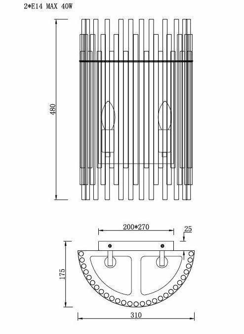 Бра Nembus Chromium Sconces в Екатеринбурге