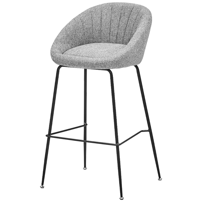 Барный стул Alberto Bar Stool Gray Черный Светло-серый в Екатеринбурге | Loft Concept 