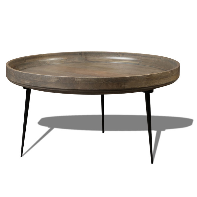 Кофейный стол Davidson Coffee Table platinum 40 Серый Черный в Екатеринбурге | Loft Concept 