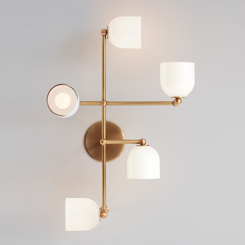 Бра Edie Sconce white Латунь Белый в Екатеринбурге | Loft Concept 