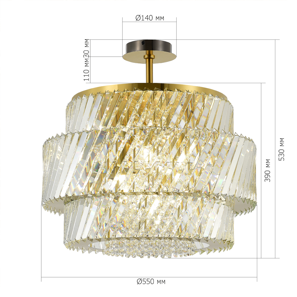 Потолочный светильник в классическом обрамлении Light Connoisseurs Beauty в Екатеринбурге