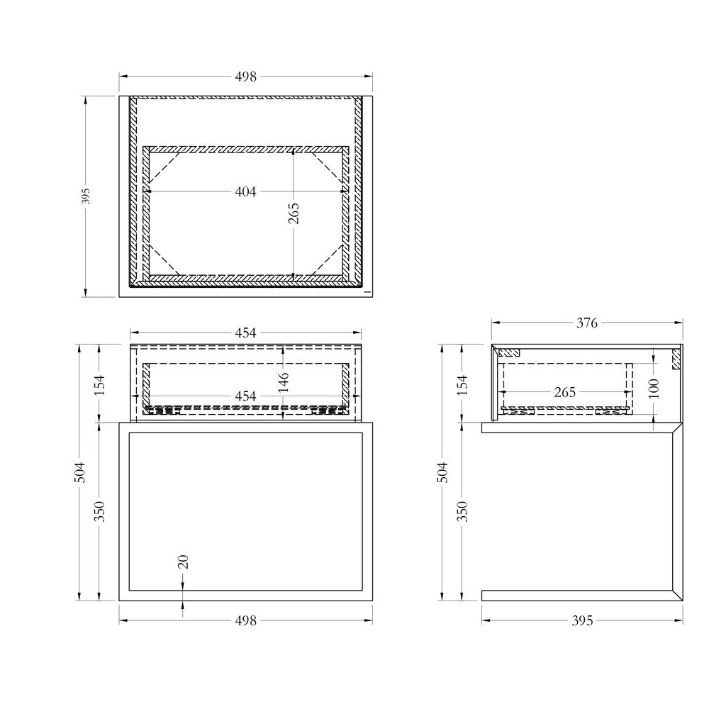 Тумбочка зеркальная с ящиком Mirror Chrome Cabinet в Екатеринбурге