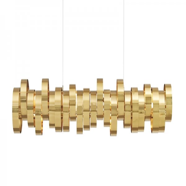 Люстра Brass Belts Chandelier Латунь в Екатеринбурге | Loft Concept 