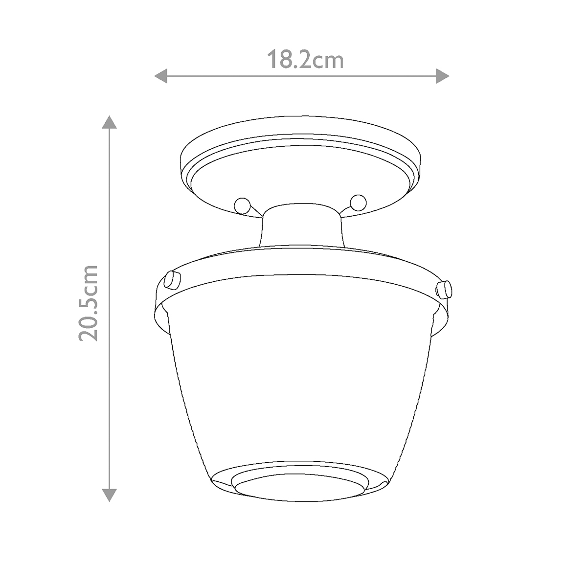 Потолочный светильник для ванных комнат с плафоном из прессованного фактурного стекла Quoizel в Екатеринбурге