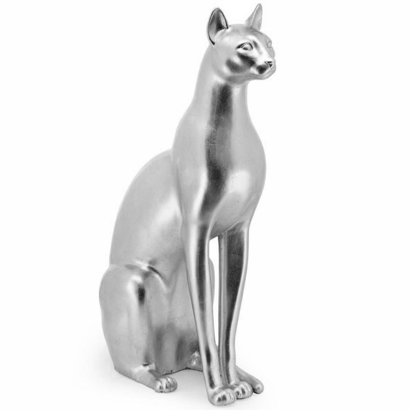 Статуэтка Abhika Egyptian Cat Silver Серебряный в Екатеринбурге | Loft Concept 