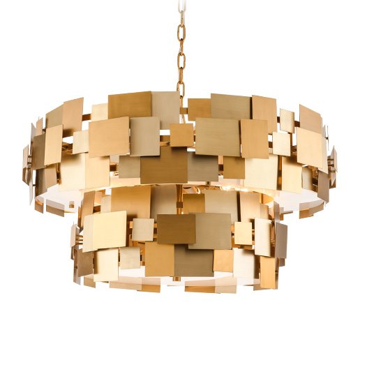 Люстра Gold Plate Chandelier 8  в Екатеринбурге | Loft Concept 