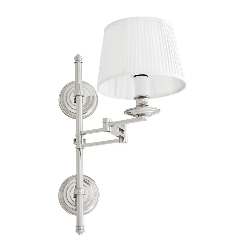 Бра Wall Lamp Favonius Nickel Никель Белый в Екатеринбурге | Loft Concept 