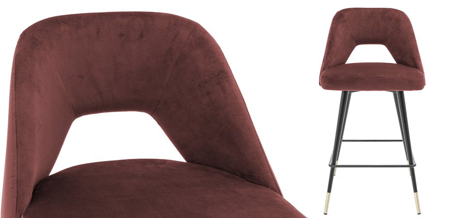Полубарный стул Eichholtz Counter Bar Stool Avorio Bordeaux Полубарный стул Eichholtz Counter Bar Stool Avorio Bordeaux - Loft-Concept в Екатеринбурге