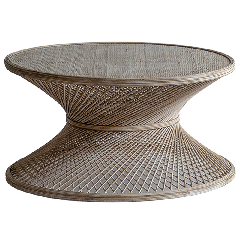 Кофейный стол Zaire Wicker Coffee Table Light Древесина в Екатеринбурге | Loft Concept 