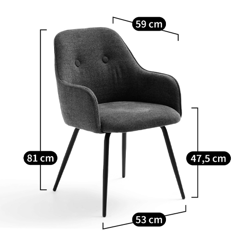 Кресло обеденное на металлических ножках Mazzi Chair в Екатеринбурге