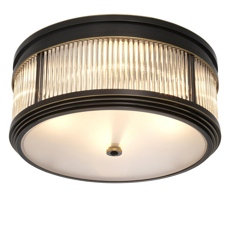 Потолочный светильник Темная бронза Dark bronze Disk Ceiling Lamp Темная бронза Прозрачное Стекло Потолочный светильник Темная бронза Dark bronze Disk Ceiling Lamp Темная бронза Прозрачное Стекло в Екатеринбурге | Loft Concept