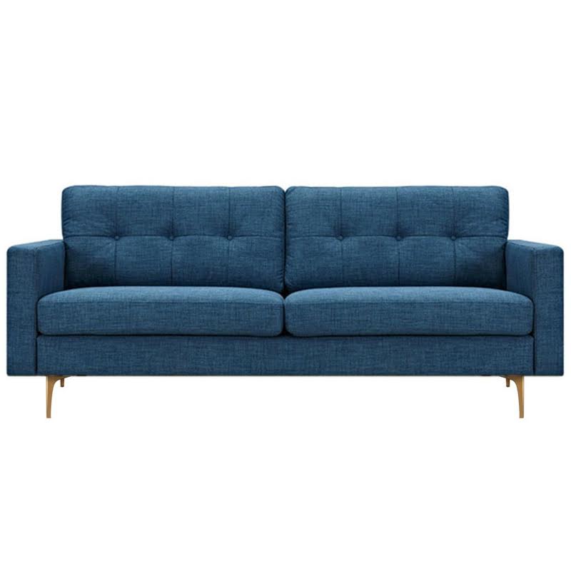 Диван Stone Blue Greta Sofa Диван синий лен Синий в Екатеринбурге | Loft Concept 