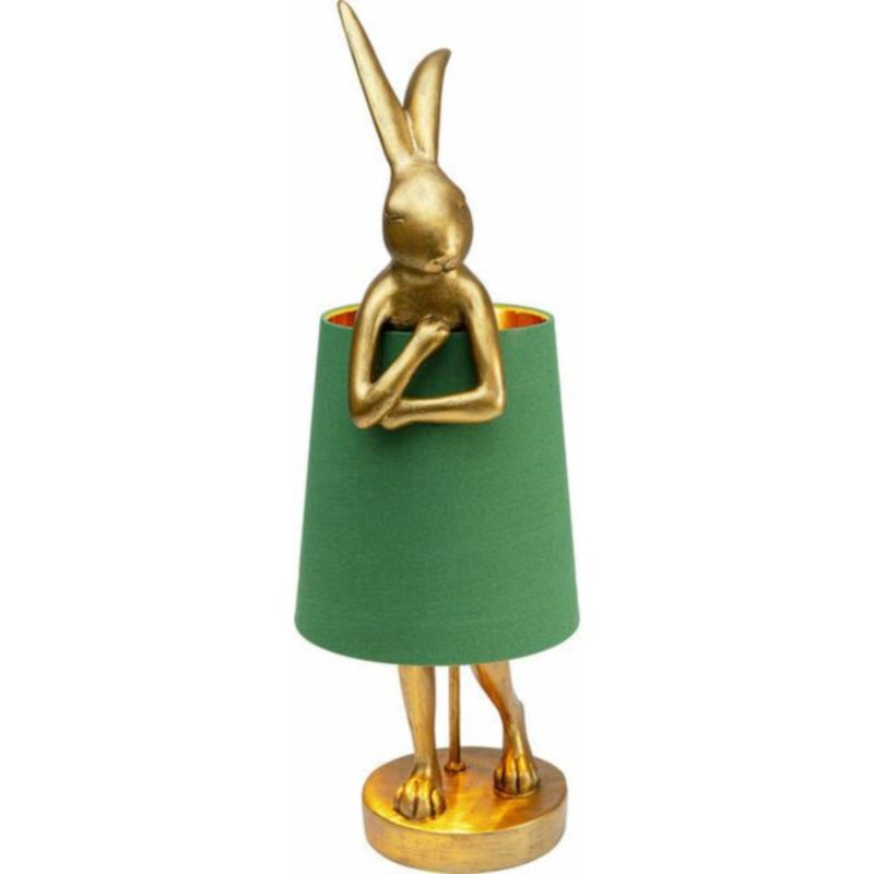 Настольная лампа Golden Hare/ green lampshade Золотой Зеленый в Екатеринбурге | Loft Concept 