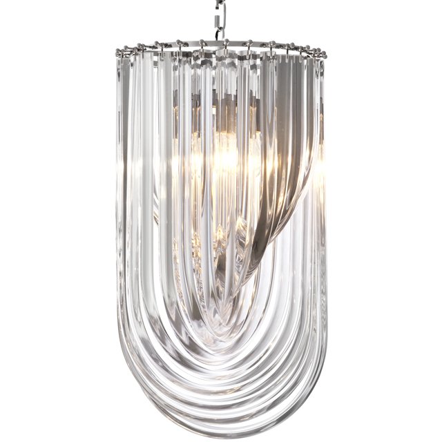 Люстра Chandelier Murano Clear 35 Прозрачный (Transparent) Никель в Екатеринбурге | Loft Concept 