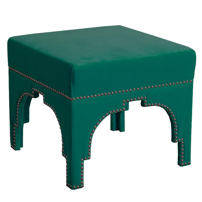 Raelynn Velvet Ottoman Изумрудный в Екатеринбурге | Loft Concept 