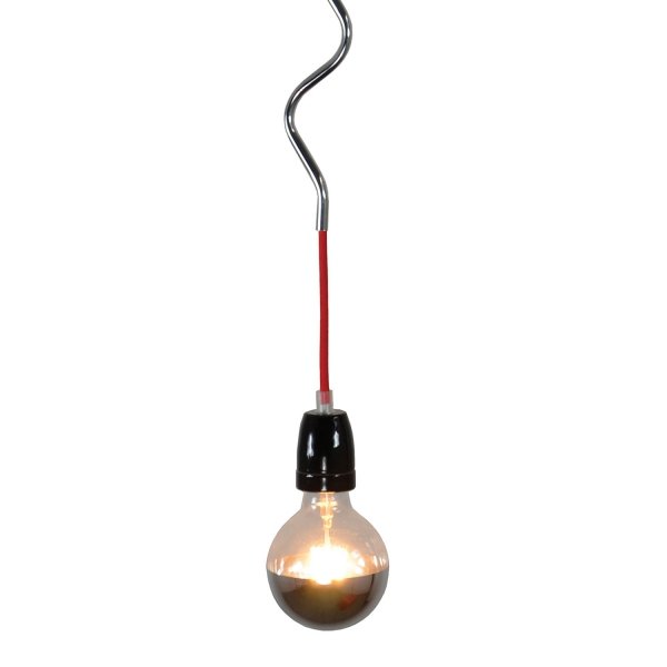 Подвесной светильник Spinner Bulb Black Chrome Черный в Екатеринбурге | Loft Concept 