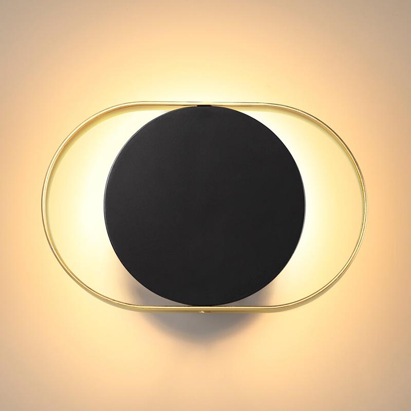 Бра Globo Ocular Sconce Oval Black Золотой Черный в Екатеринбурге | Loft Concept 