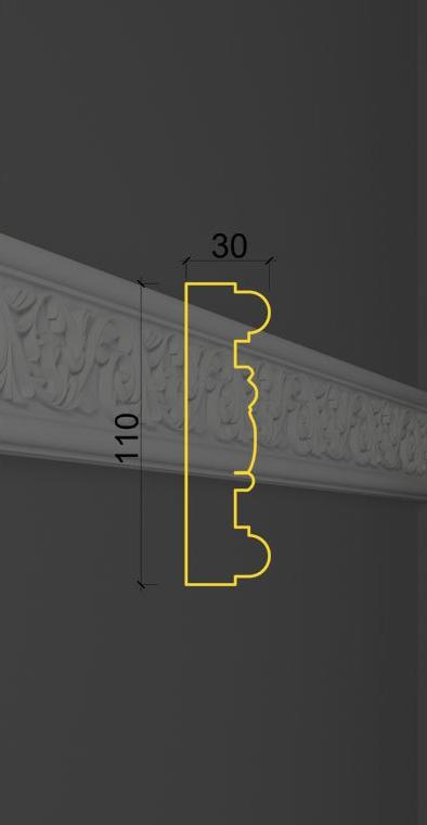 Молдинг с орнаментом MO-20 в Екатеринбурге