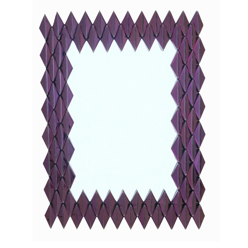 Зеркало Purple Rhombuses Mirror Фиолетовый в Екатеринбурге | Loft Concept 