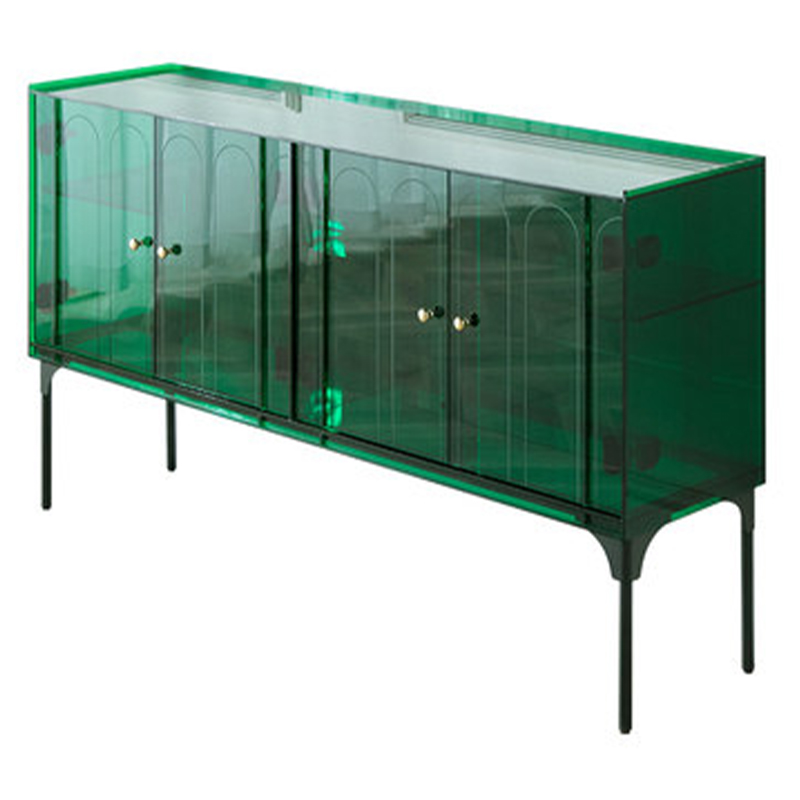 Зеленый комод из акрила Green Acrylic Furniture Chest of Drawers Зеленый в Екатеринбурге | Loft Concept 