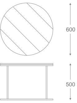 Стол Loft Wooden Round в Екатеринбурге