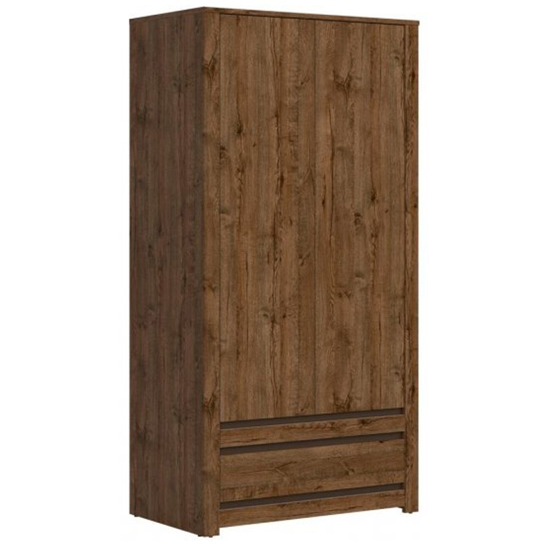 Шкаф Helga Wardrobe две двери Дуб темный в Екатеринбурге | Loft Concept 