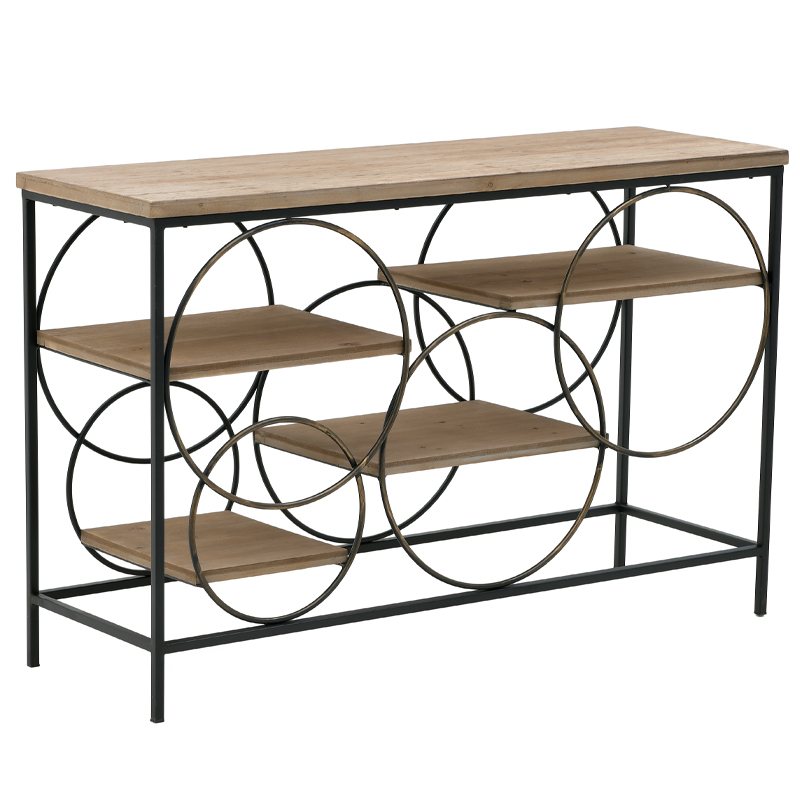 Консоль Circles Loft Console Черный Бежево-серый в Екатеринбурге | Loft Concept 