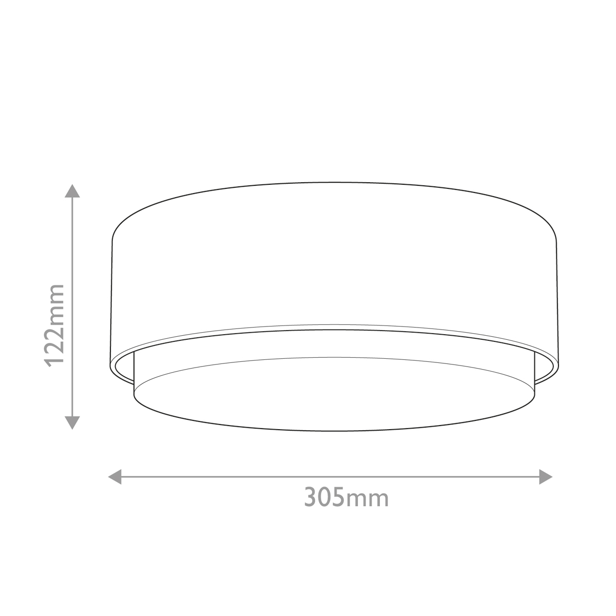 Потолочный светильник круглой формы с белым матовым плафоном Hinkley в Екатеринбурге
