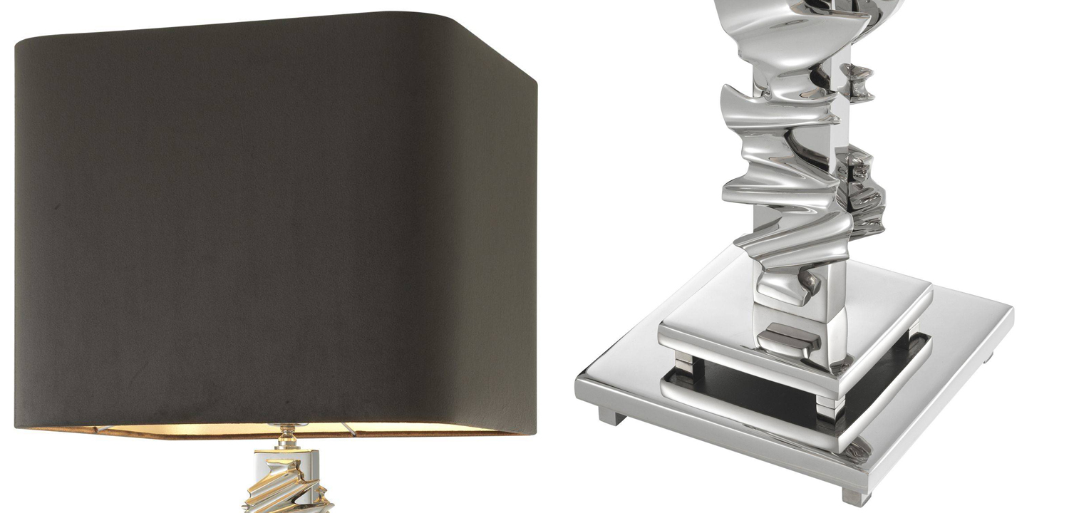 Настольная лампа Eichholtz Table Lamp Abruzzo Nickel - фото