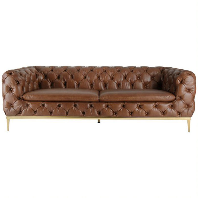 Диван Dorsten Sofa brown leather Коричневый в Екатеринбурге | Loft Concept 