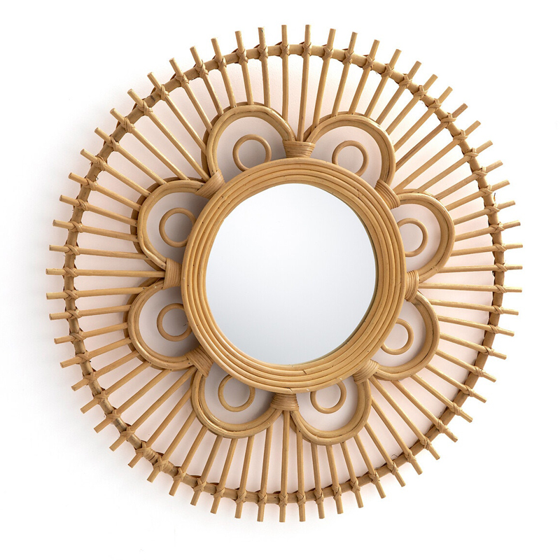 Зеркало Mirror Rattan Round D65  в Екатеринбурге | Loft Concept 