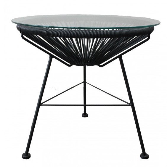 Приставной стол Acapulco side table Black Морская синь Желтый Черный Белый Зеленый Оранжевый в Екатеринбурге | Loft Concept 