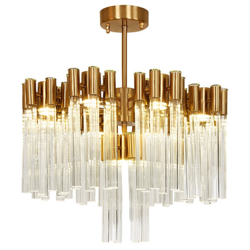 Люстра Contemporary chandelier crystal brass 65 Глянцевое золото Прозрачное Стекло в Екатеринбурге | Loft Concept 