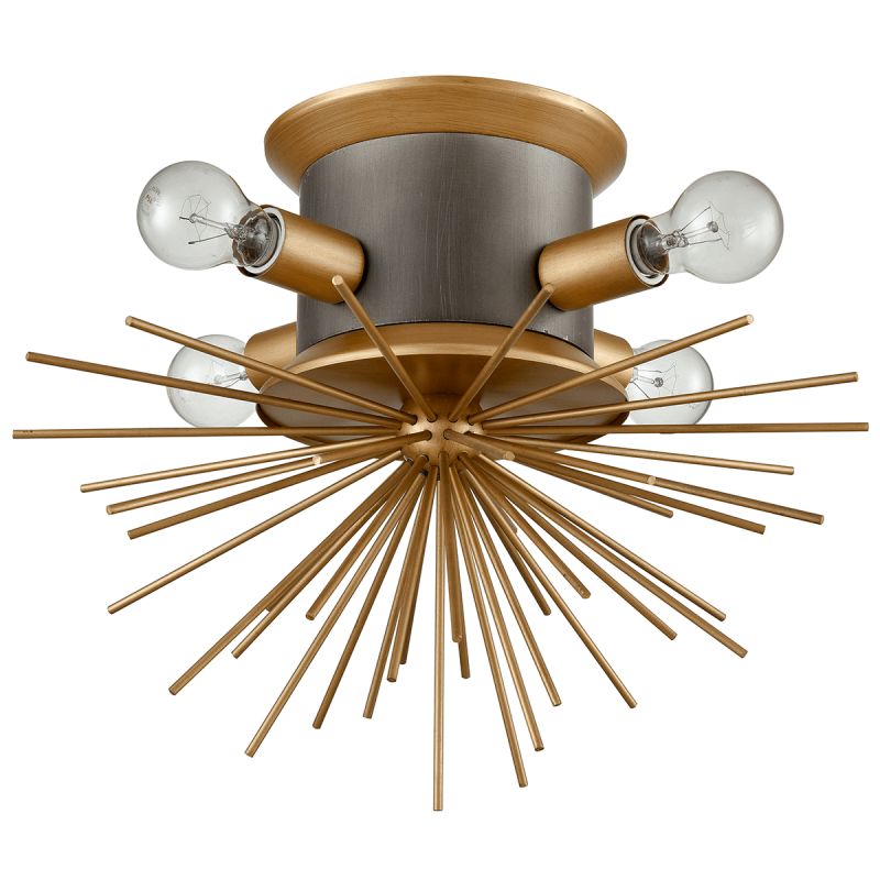 Потолочный светильник Hedgehog Brass Chandelier Латунь в Екатеринбурге | Loft Concept 