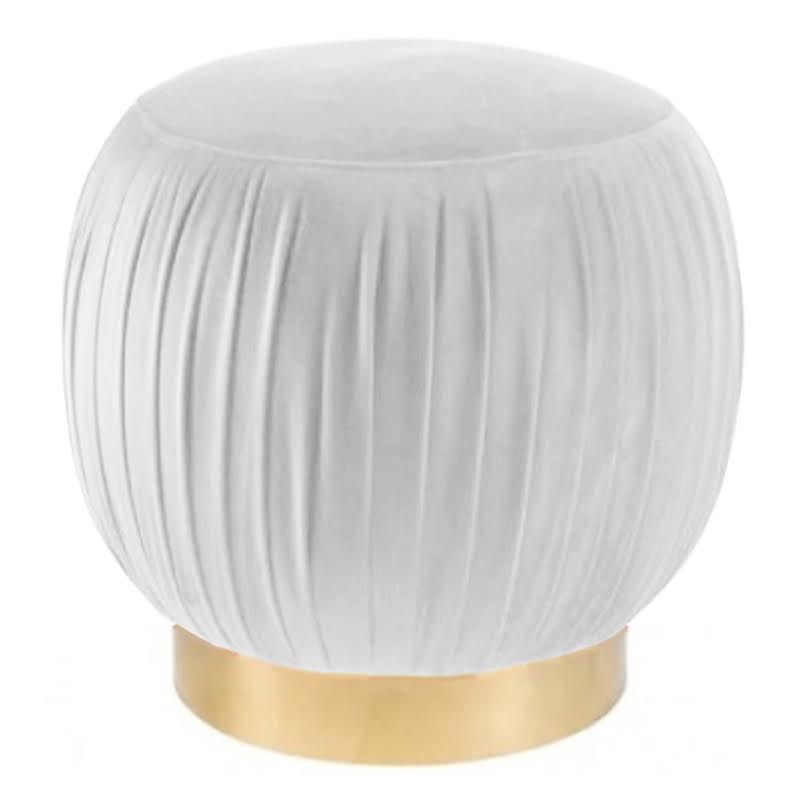 Оттоманка Art Deco Turban white Золотой в Екатеринбурге | Loft Concept 