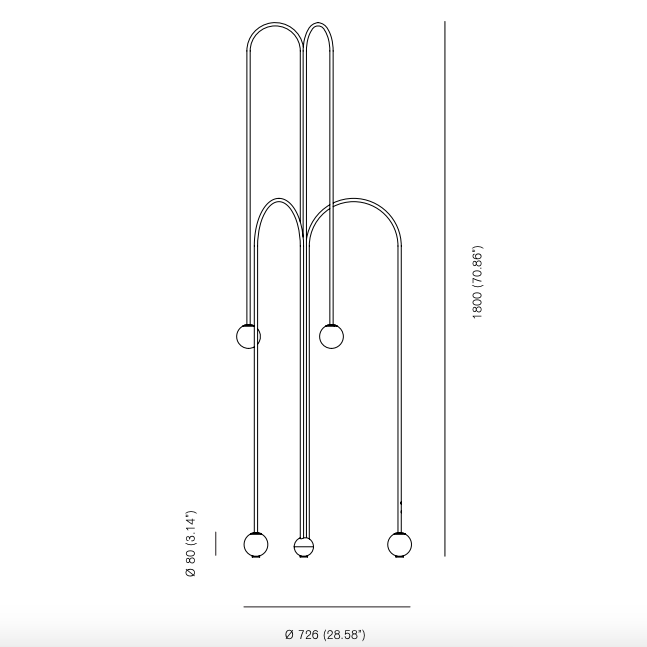 Торшер Michael Anastassiades Fontana Amorosa Crossette в Екатеринбурге