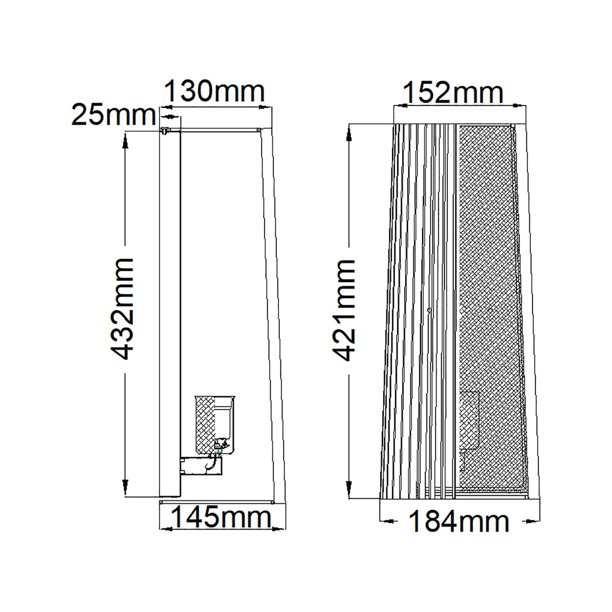 Бра с черными вертикальными линиями Kichler в Екатеринбурге
