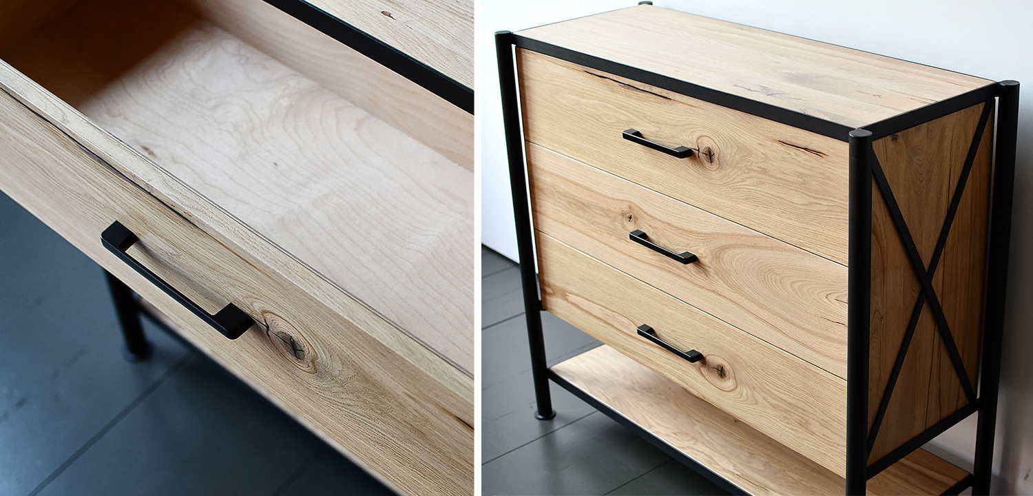 Комод в стиле лофт Terrence Industrial Metal Rust Chest of Drawers - фото