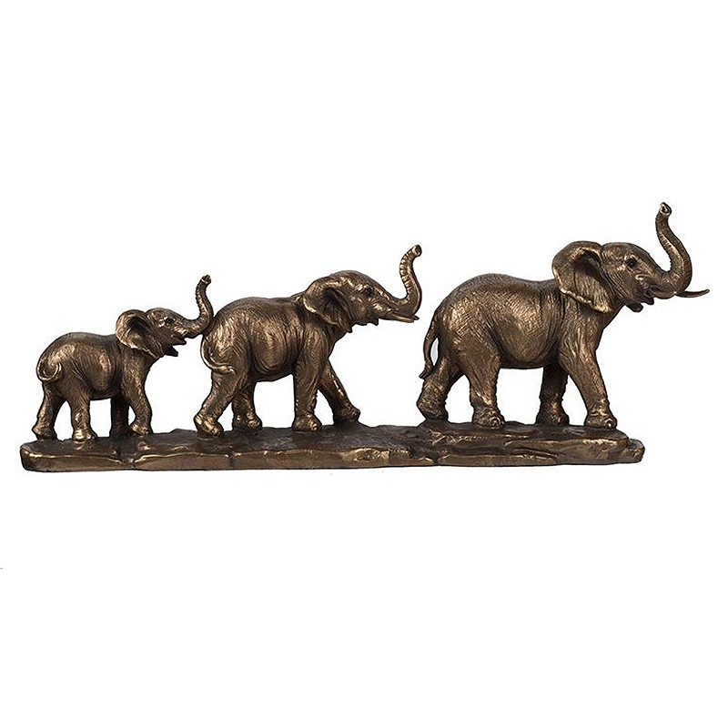 Композиция в виде семьи слонов Elephants Figurine Бронза в Екатеринбурге | Loft Concept 