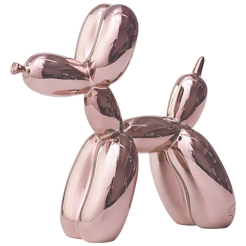 Статуэтка Jeff Koons Balloon Dog Chrome Pink Розовое золото в Екатеринбурге | Loft Concept 